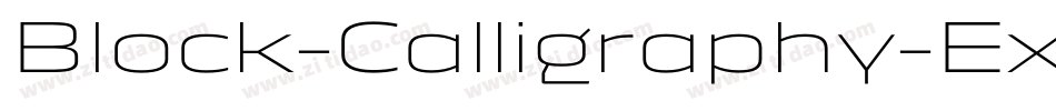 Block-Calligraphy-Extended Italic字体转换